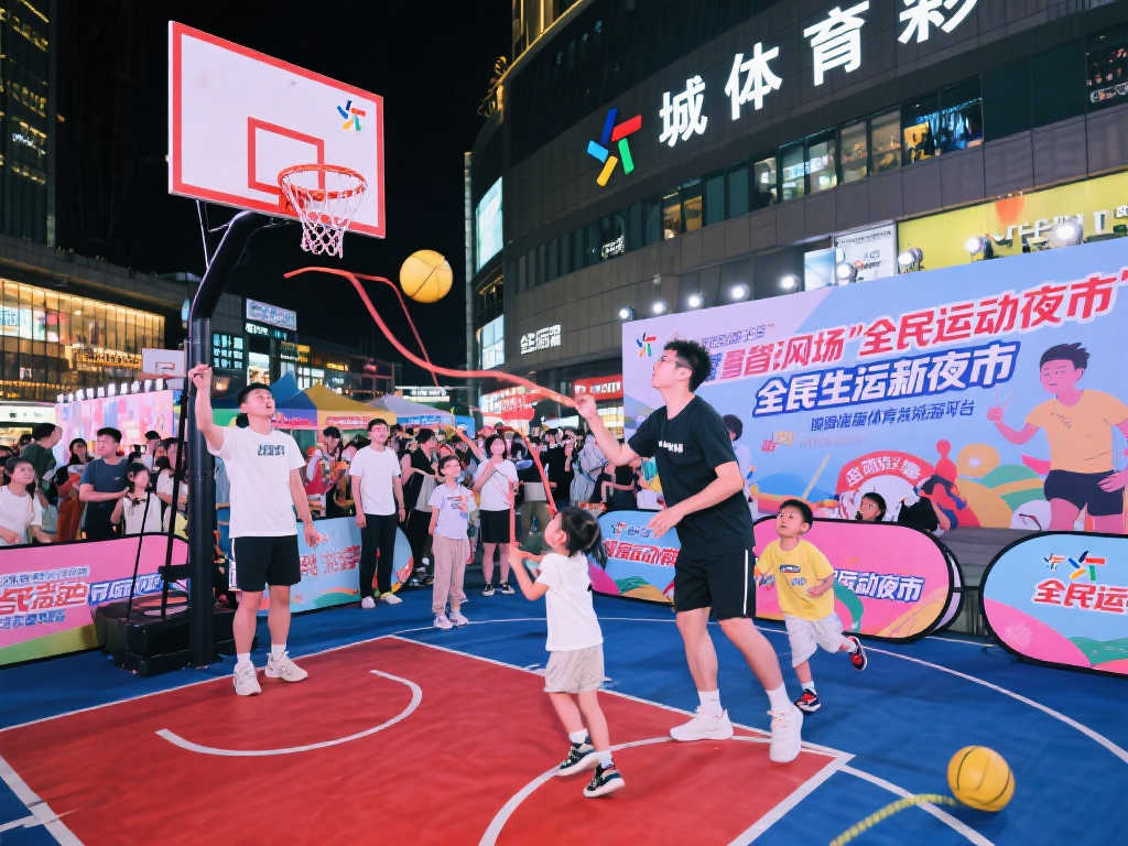 体彩携手城市广场打造全民运动夜市 体彩携手城市广场打造全民运动夜市